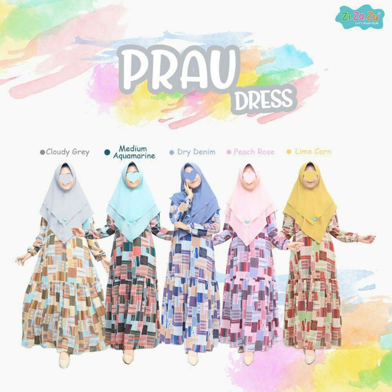 PRAU dress || By Zizazu  || gamis motif || gamis couple ORI