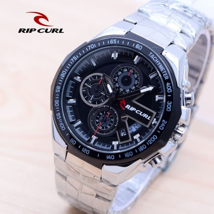 JAM TANGAN PRIA RIPCURL RANTAI DATE ORIGINAL CHRONO ACTIVE ANALOG COWOK ANTI AIR ADA 3 WARNA