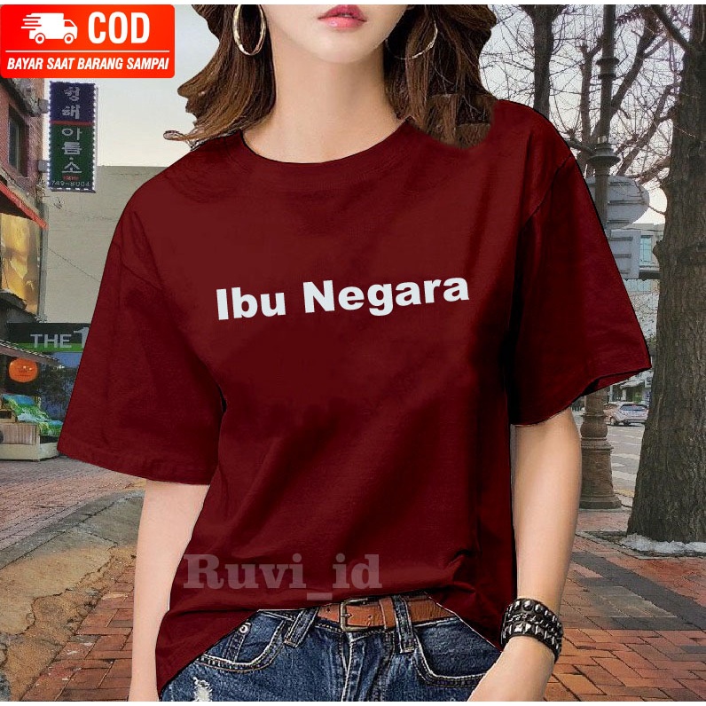 Ruvi_id-KAOS / BELI 3 GRATIS HEADSET EXTRA BAS / KAOS IBU NEGARA / KAOS WANITA / KAOS WANITA OVERSIZE / ATASAN WANITA DEWASA / KAOS OBLONG / KAOS DISTRO / KAOS WANITA LENGAN PENDEK / KAOS ADEM / KAOS BAHAN KATUN / KAOS MURAH