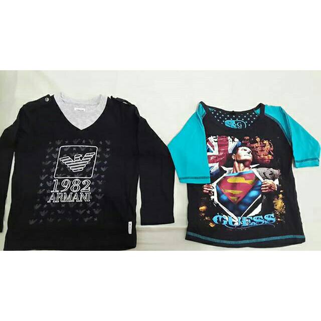 Kaos anak murah armani dan superman @ 25
