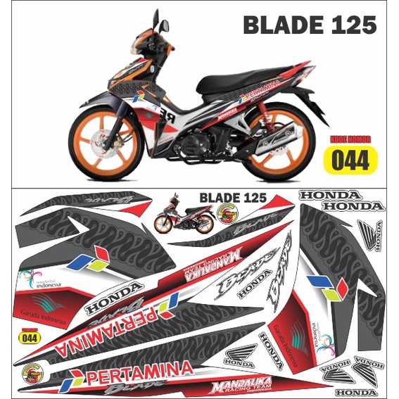 striping/decal/sticker variasi blade 125 petronas mandalika
