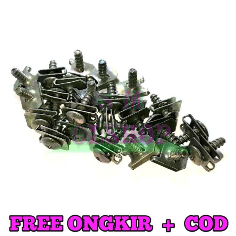 30 Baut Klip Body Yamaha 5x16 Baut Body Motor Yamaha Baut Klip Cover Body Yamaha Matic Yamaha Non Matic Vega,Jupiter,Mio,Xride