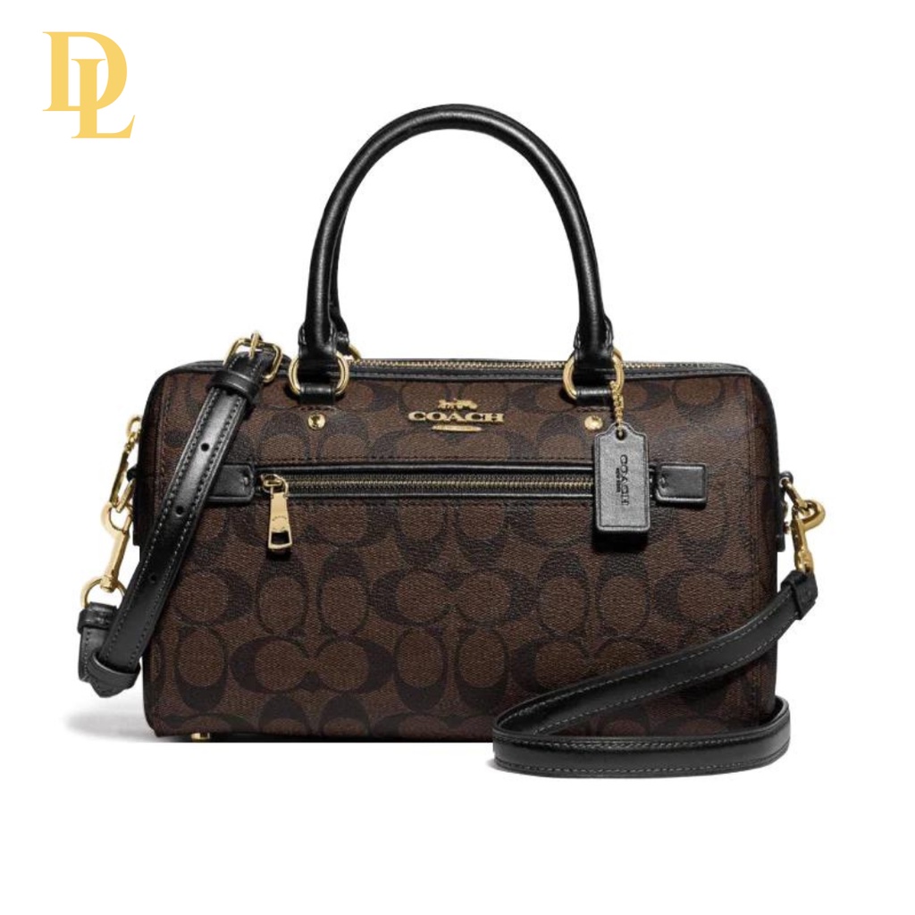 COACH ROWAN SATCHEL IN SIGNATURE CANVAS (F83607)