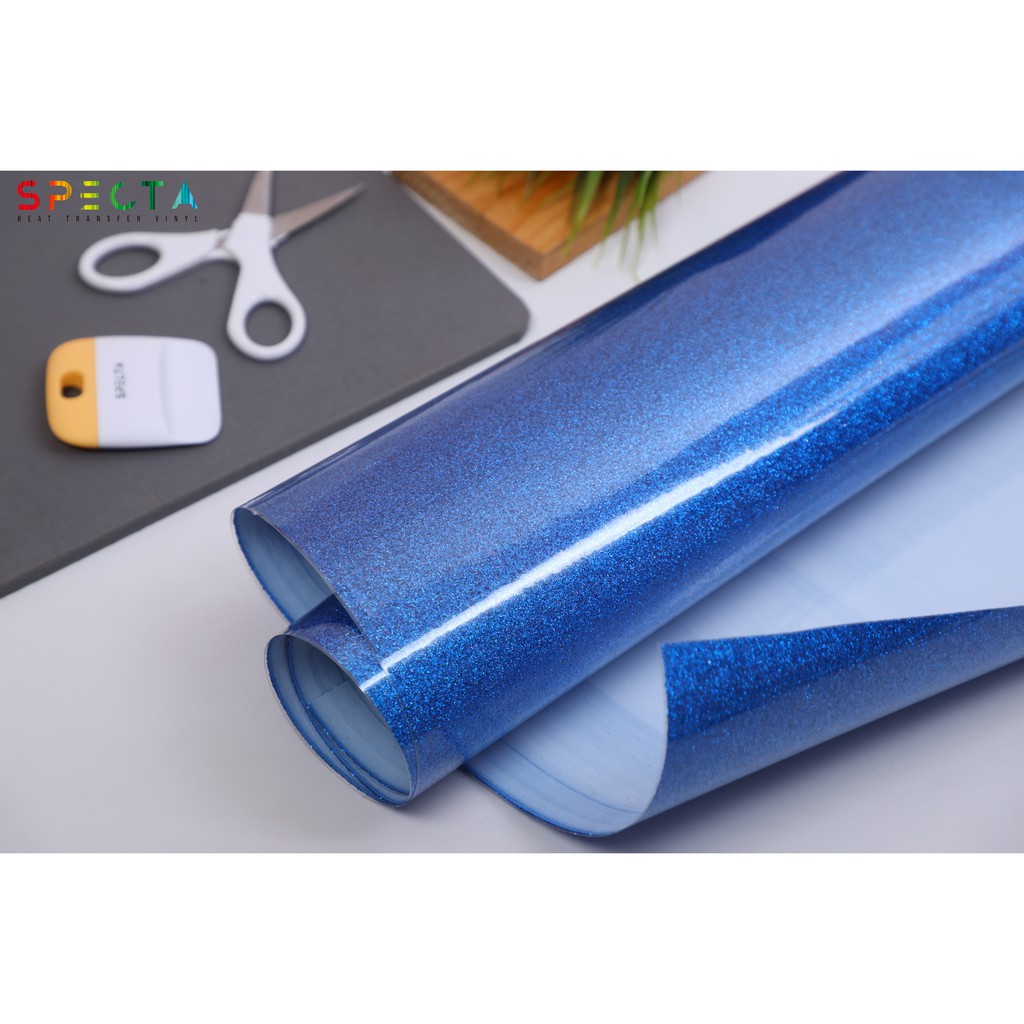 POLYFLEX GLITTER KOREA SPECTAFLEX GLITTER GT-17 HTV ROYAL BLUE