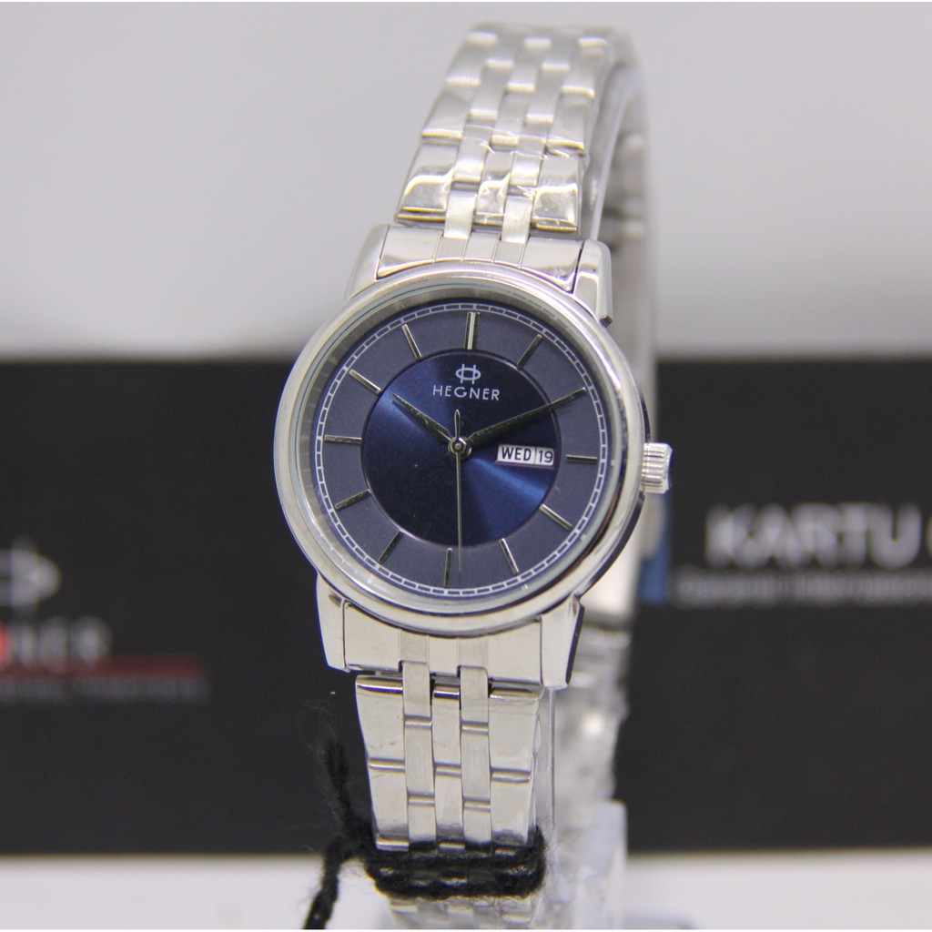 HEGNER 5049 WANITA ORIGINAL JAM TANGAN CEWEK ARLOJI CEWEK TALI STAINLESS