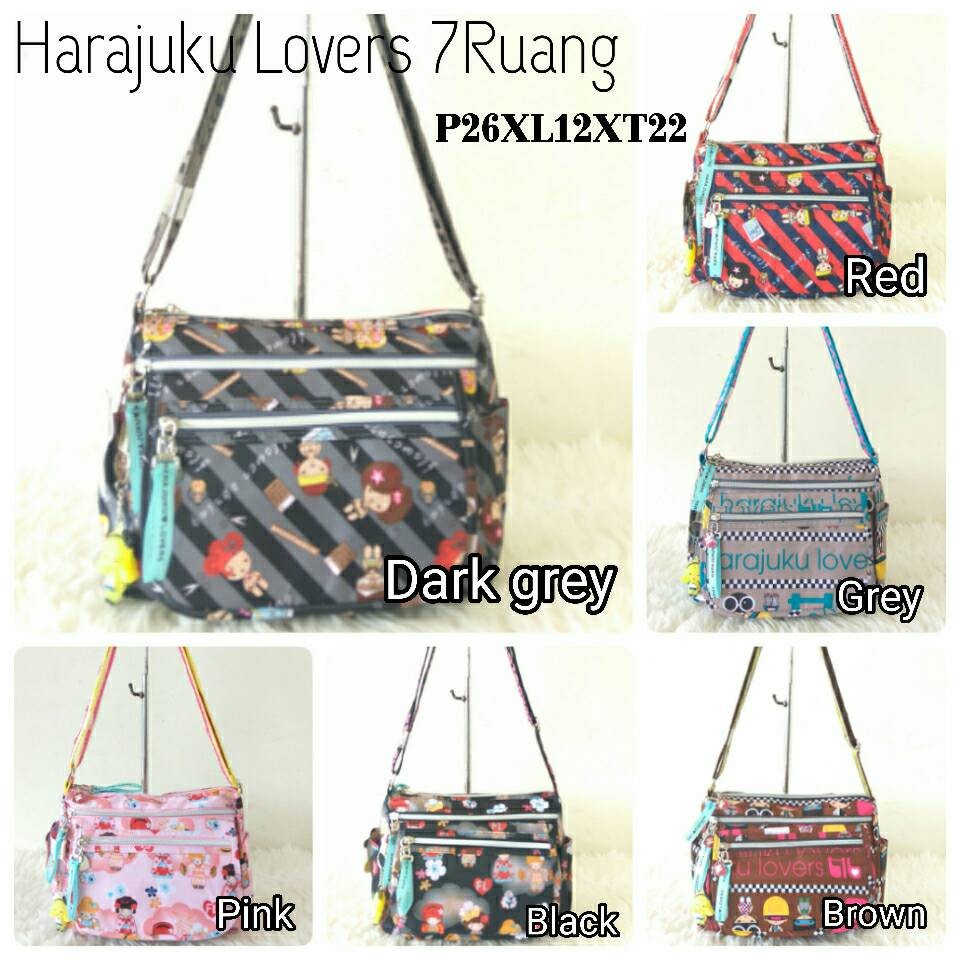 TAS SELEMPANG HARAJUKU LOVERS 7RUANG