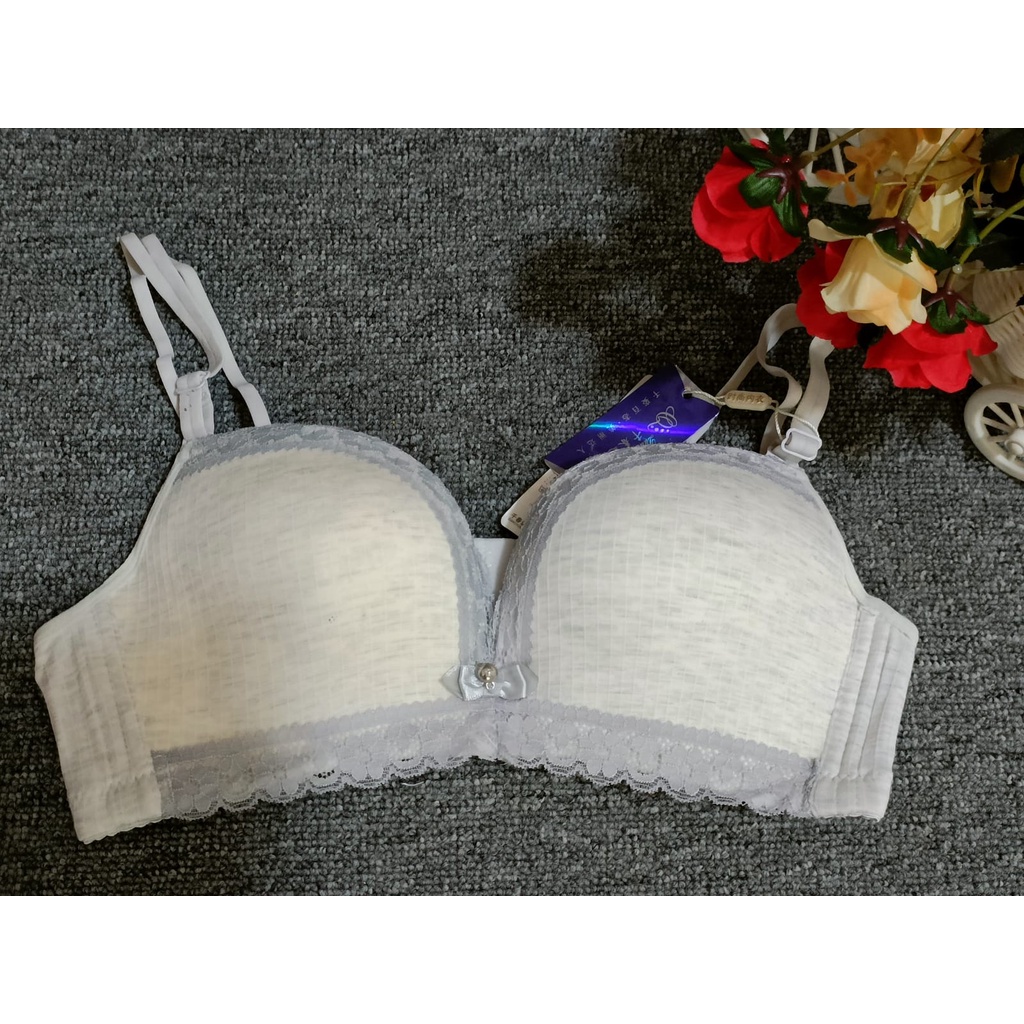 BRA/ BH WANITA 2223# TIDAK ADA KAWAT, BUSA SEDANG SIZE 34-38