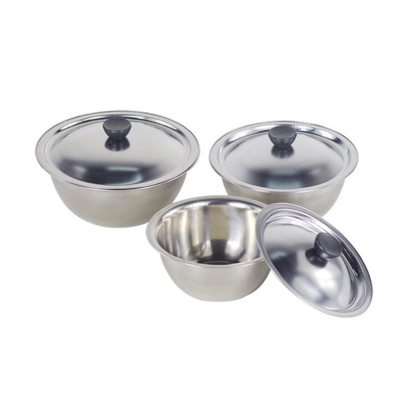 baskom  tutup stainless uk 20cm