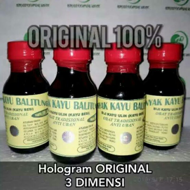 Penghilang Uban ASLI 100% Minyak kayu balitung + biji buah ulin