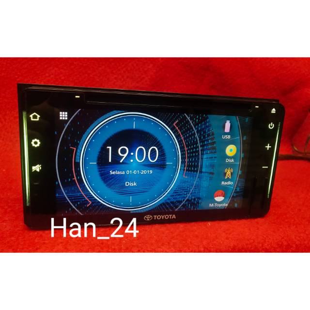 Head unit double din Toyota Avanza 2020