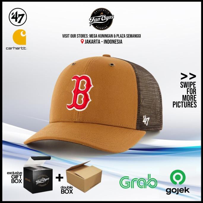 [AUTHENTIC] Boston Red Sox x Carhartt MVP Meshback | Topi 47 Brand