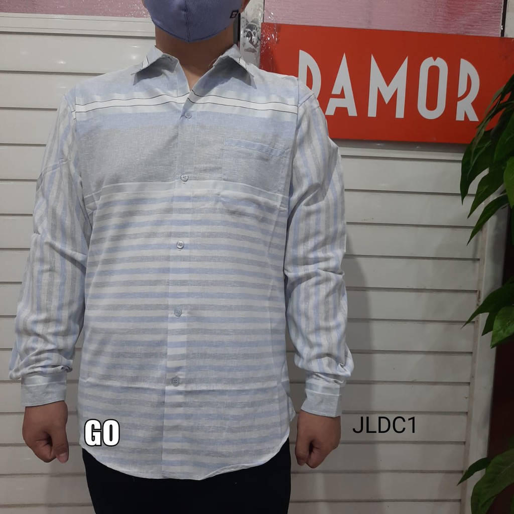 bego JLDC DAMOR(CRESSIDA) KEMEJA Cowok Pakaian Pria Kemeja Dewasa Slimfit Lengan Panjang