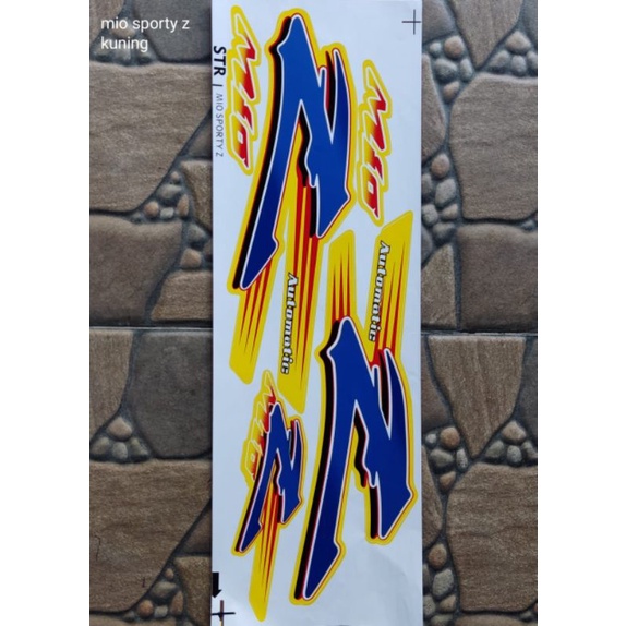 STRIPING VARIASI MIO SPORTY Z KUNING