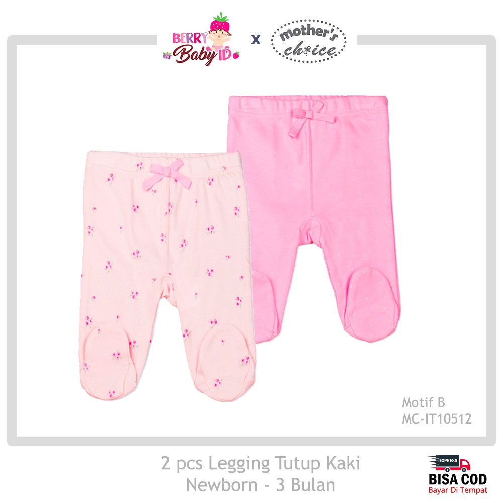 Mother's Choice SNI Paket 2 Buah Baby Legging Tutup Kaki MCH012 Berry Mart