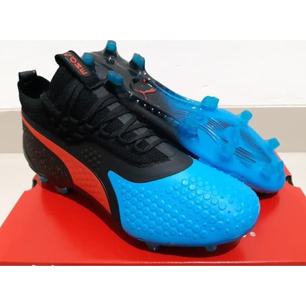SOCCER SHOES ORIGINAL GRADE SEPATU BOLA - SOCCER PUMA THE ONE 1 2019 BRIGHT BLUE BLACK - FG KUALITAS
