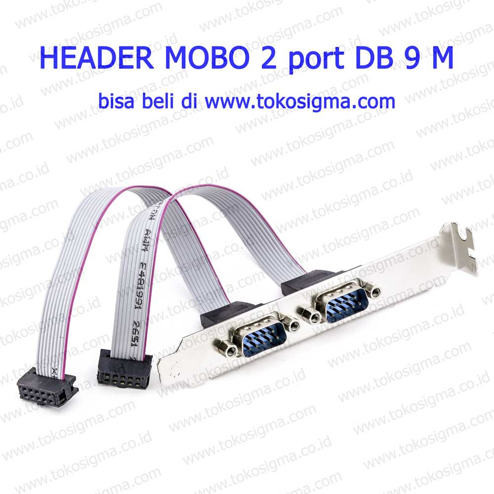 HEADER 2 Port SERIAL RS232 DB 9 M IDC PIN10 CABLE