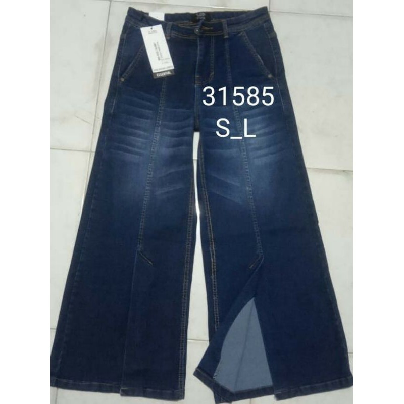 Celana jeans kulot_kulot belah depan_kulot jeans VJ