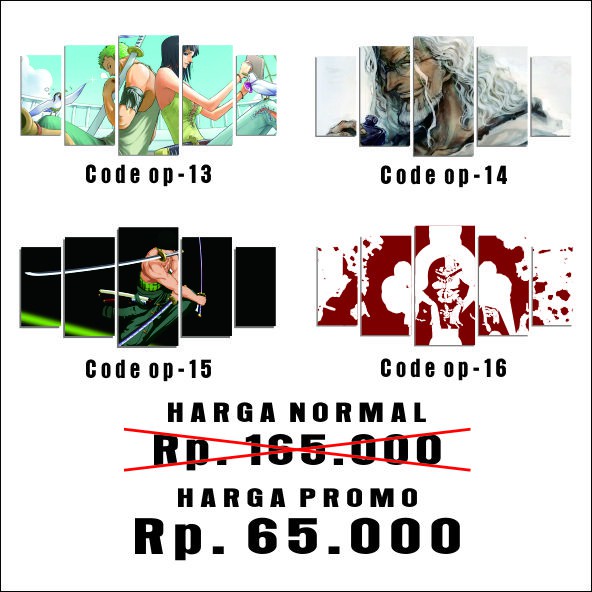 [PROMO] Dekorasi Hiasan dinding Pajangan Anime One Piece