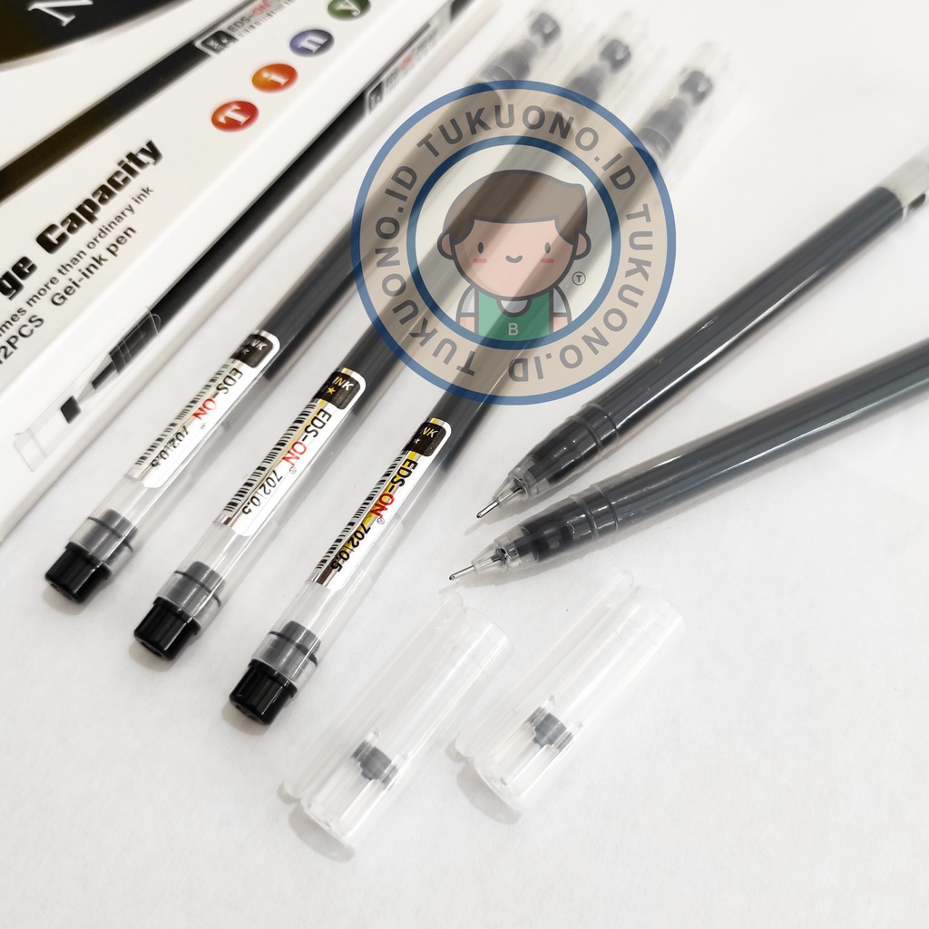 EDS-ON Gel Ink Pen 0.5 Hitam EDS-NO-702 | Bolpen Pulpen Pen Ballpoint