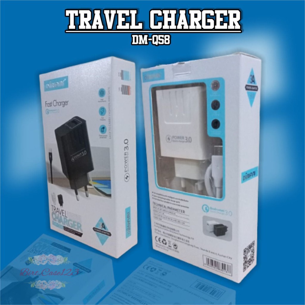 Q58 Charger DIINAMI Power 3A 18W Quick Charging TIPE C USB Fast Charging Port Smart Protection Garansi Resmi 1 Tahun BC6063