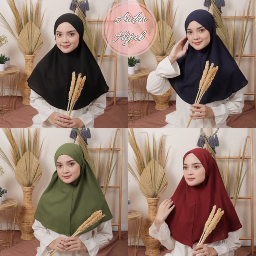 HARGA PROMO  Bergo Maryam Kerudung Instant Diamond Jilbab Panjang 70X90 TERMURAH