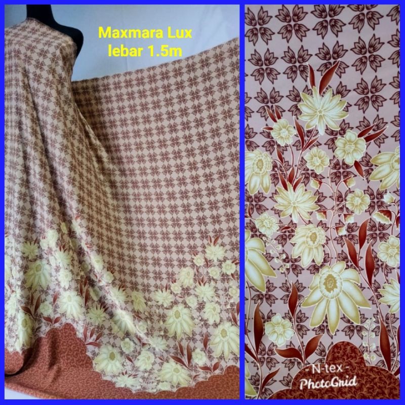 Kain Maxmara Motif Amarilis harga per setengah meter