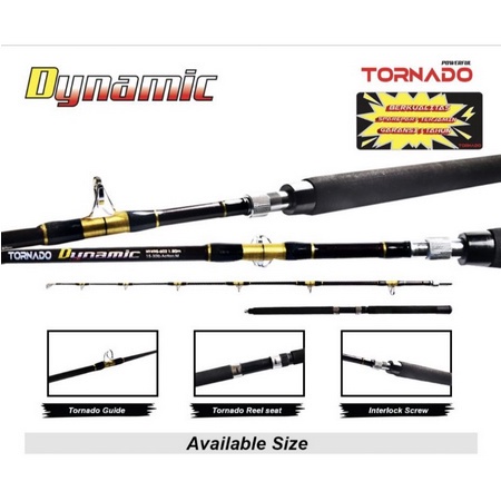 Joran Jigging Murah Tornado Dynamic Spin 602 15-30lb Pack PVC