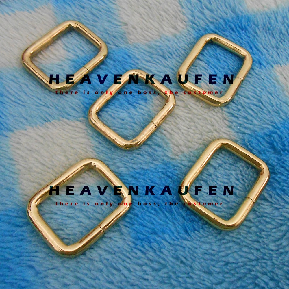 Ring Kotak Tas 2,5 cm Gold Muda / Emas Muda Tebal 4,5 mm Premium Quality