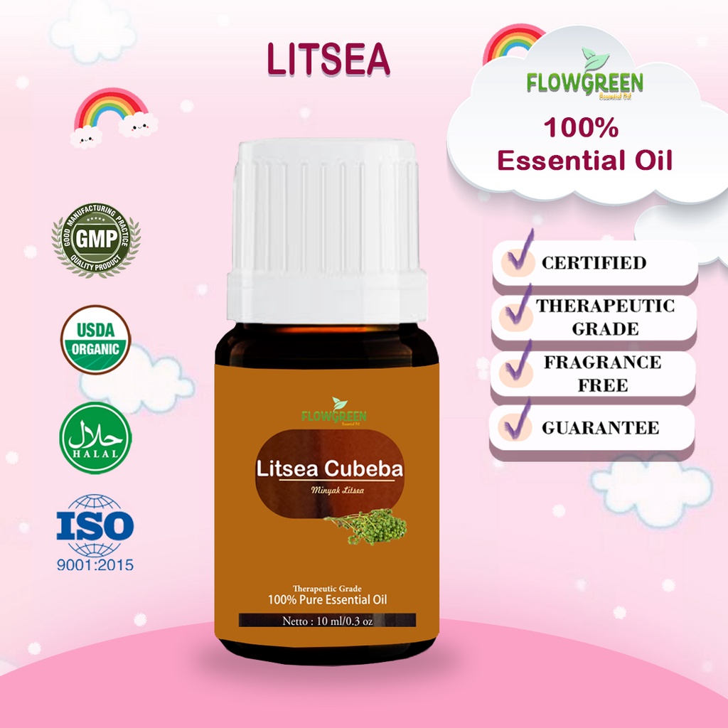 Litsea Cubeba Oil 100% Murni Essential Oil Kemasan 10 ml