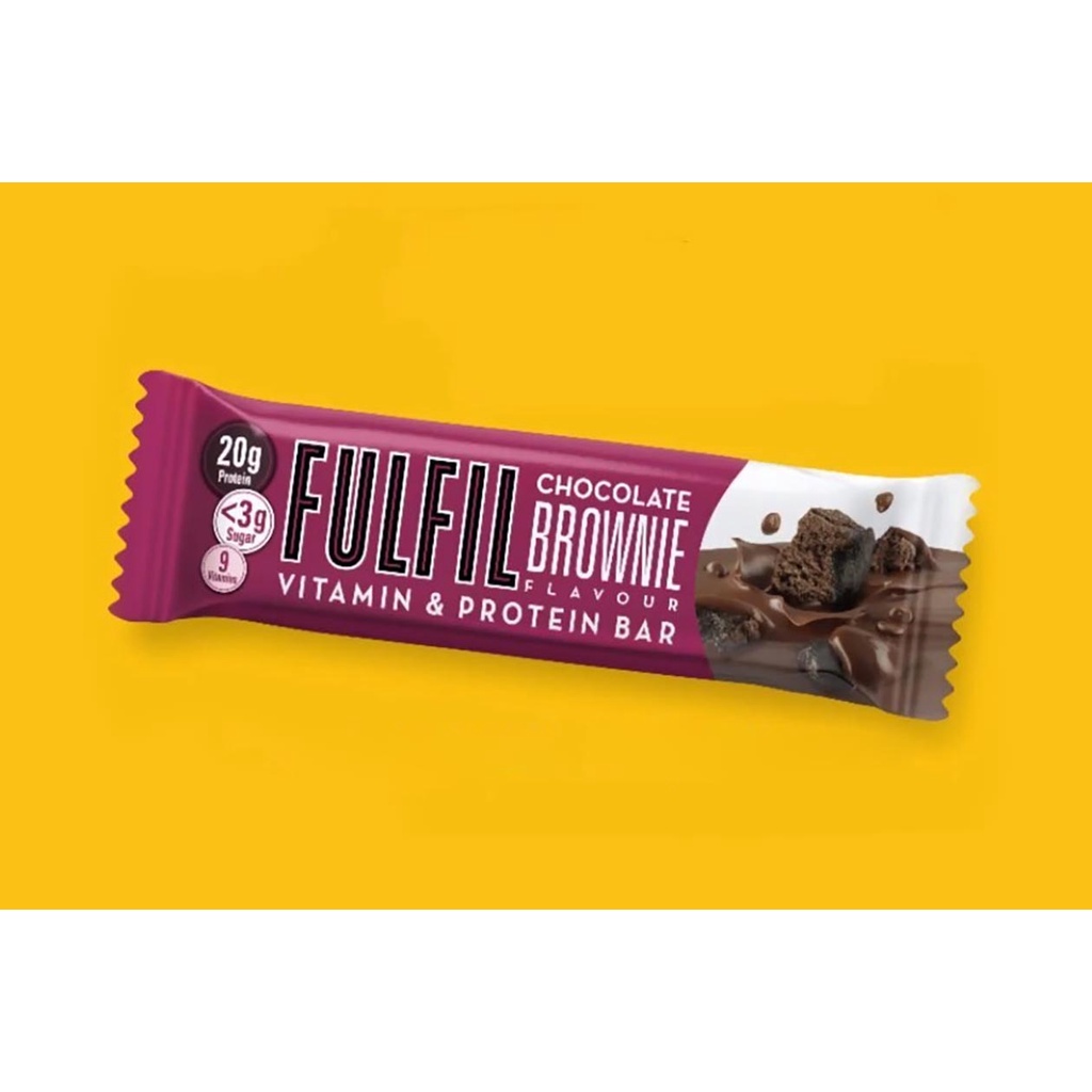 

Fulfill Keto Chocolate Hazelnut Brownie Protein Bar Healthy Snack Bodybuilding Gym Snack