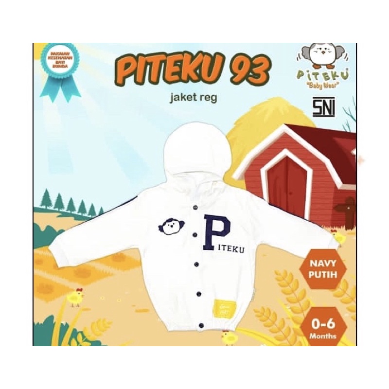 Piteku jaket reg putih