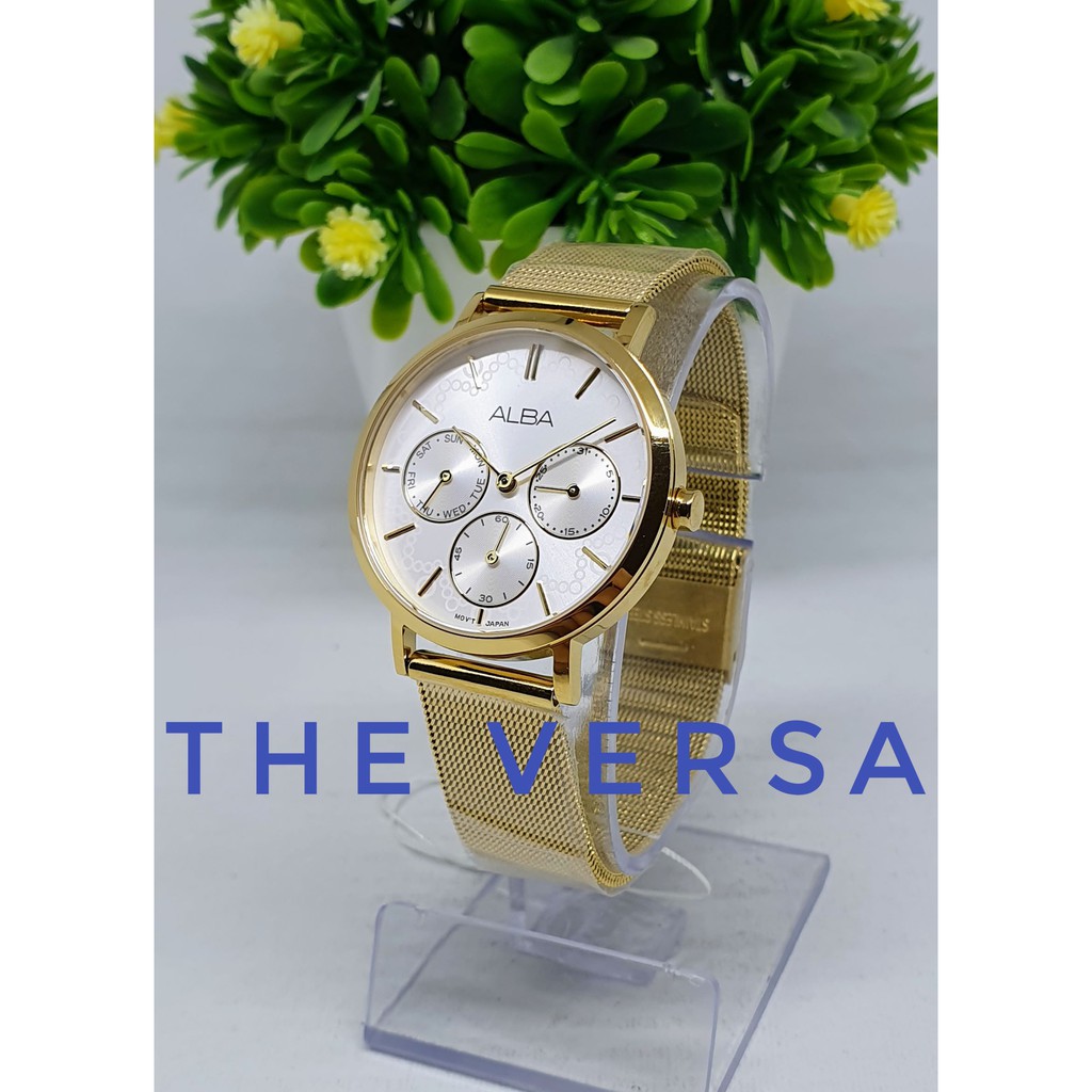 Alba AP6596X1 AP6596 Jam Wanita Gold Emas Original