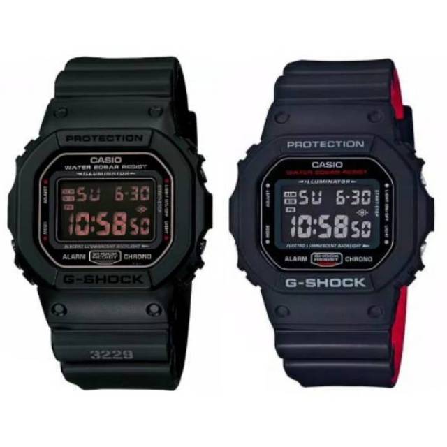 Casio G-Shock DW-5600E DW-5600HR DW-5600BB DW-5600MS Original - Jam Tangan Gshock DW5600 Series