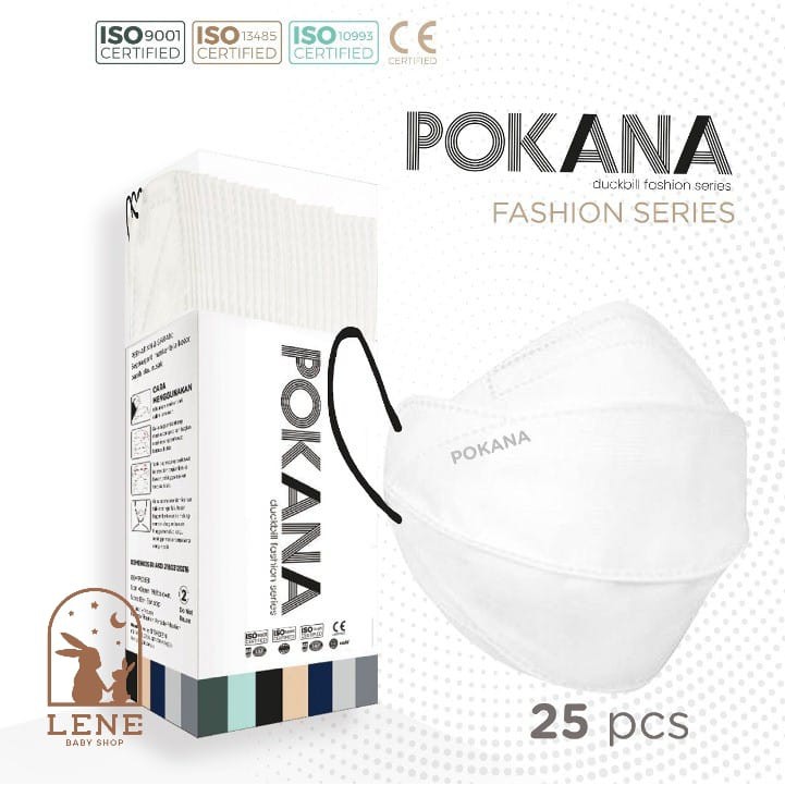 Pokana Masker Duckbill Fashion Series 4 Ply BOX (25pcs)