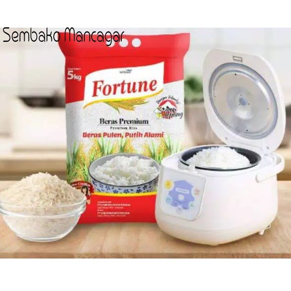 

978Eq1W Fortune Beras Premium 5 Kg/Beras Pulen WQ012