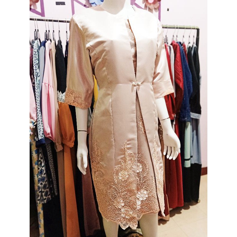 PRETTY dress pesta formal tersedia ukuran S hingga super jumbo / BAJU NATAL / MIDI / LACE bordir