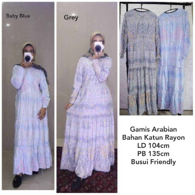 Azka clothing / gamis arabian / gamis dress wanita
