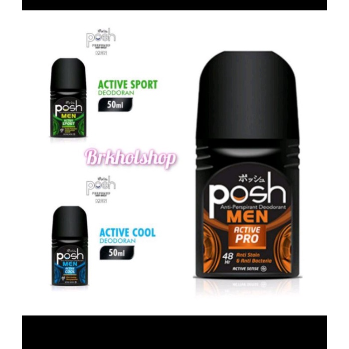 POSH Men Deodorant Roll On Active Sport 50ml