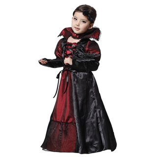 Vampire Costume Maxi Long Dress Kids Girls Halloween Witch Fancy Dress Party Shopee Indonesia - roblox vampire dress id