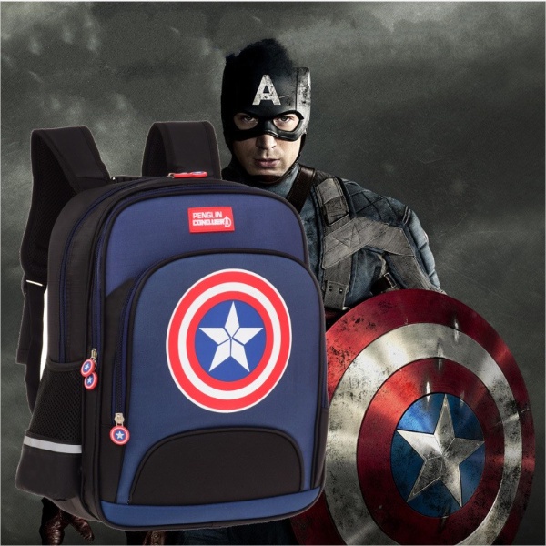 GOKIDO - BK121 TAS SEKOLAH CAPTAIN AMERICA TAS RANSEL ANAK TAS ANAK TAS SEKOLAH ANAK TAS RANSEL SEKOLAH