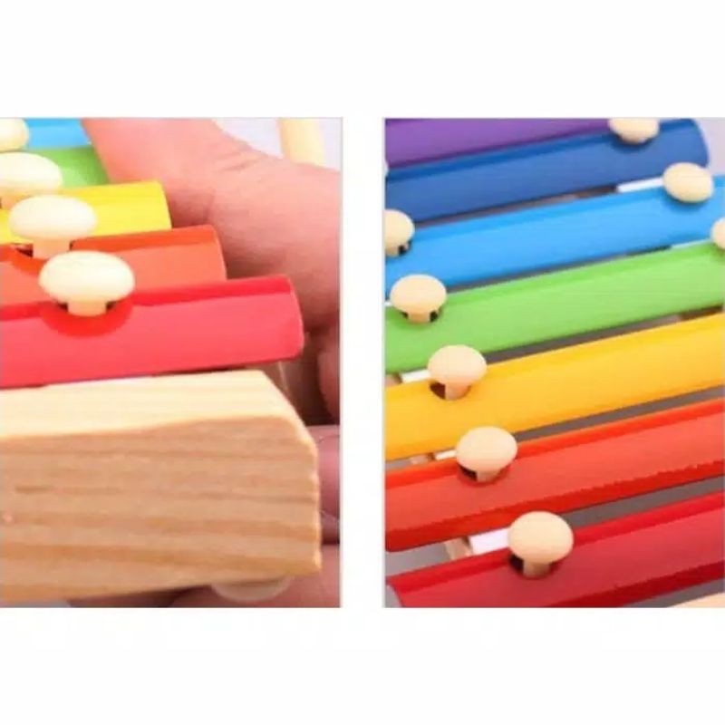 Xylophone Alat Musik Ketukan Kayu Mainan Edukasi Anak