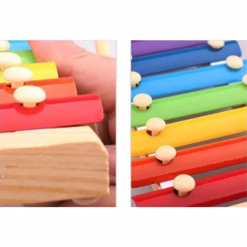 Xylophone Alat Musik Ketukan Kayu Mainan Edukasi Anak