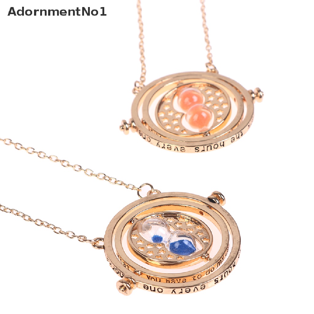 (AdornmentNo1) Kalung Rantai Dengan Liontin Jam Pasir 3D Harry Potter Untuk Wanita