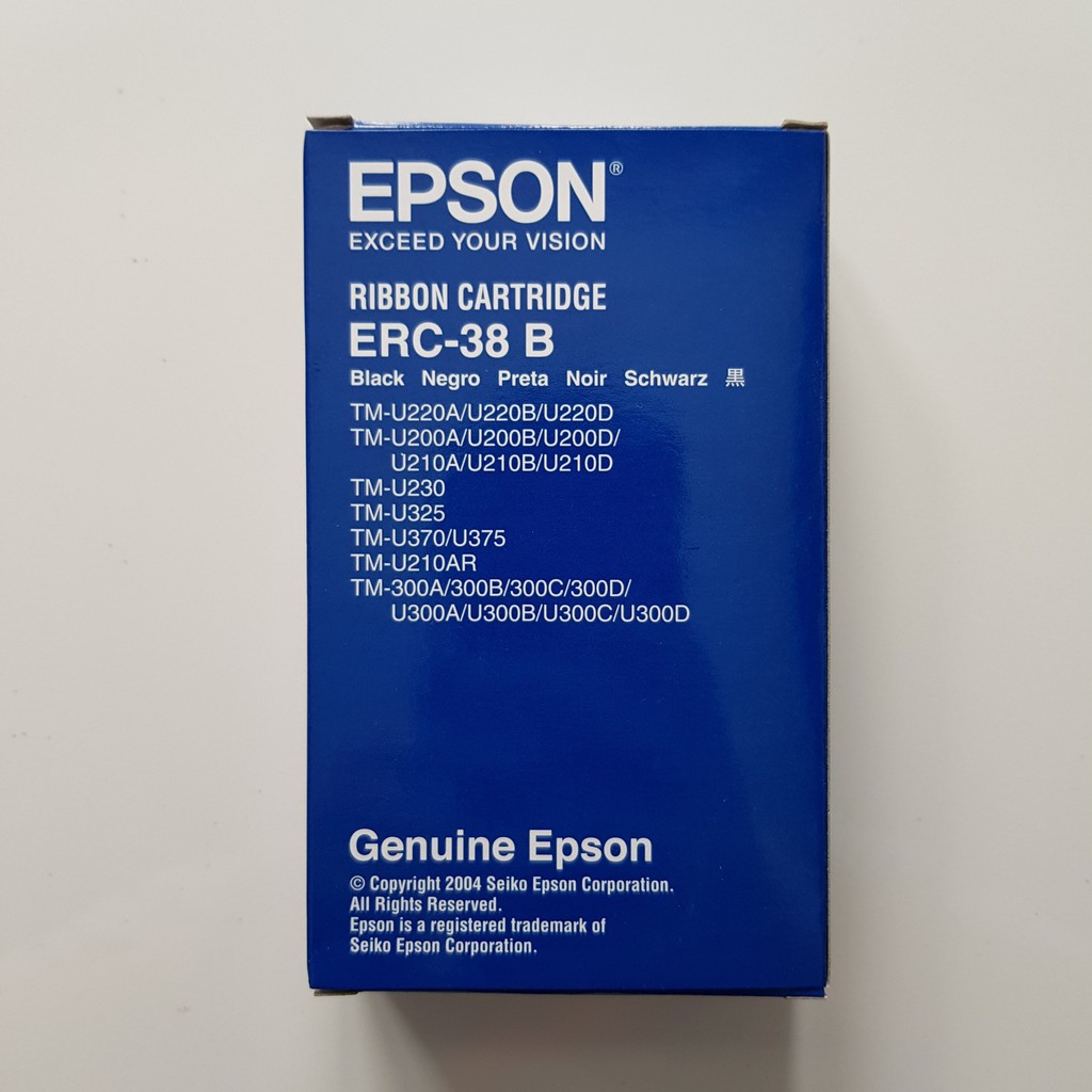 Epson Ribbon Cartridge / Pita / Tinta ERC-38 Original (Black &amp; Black/Red)