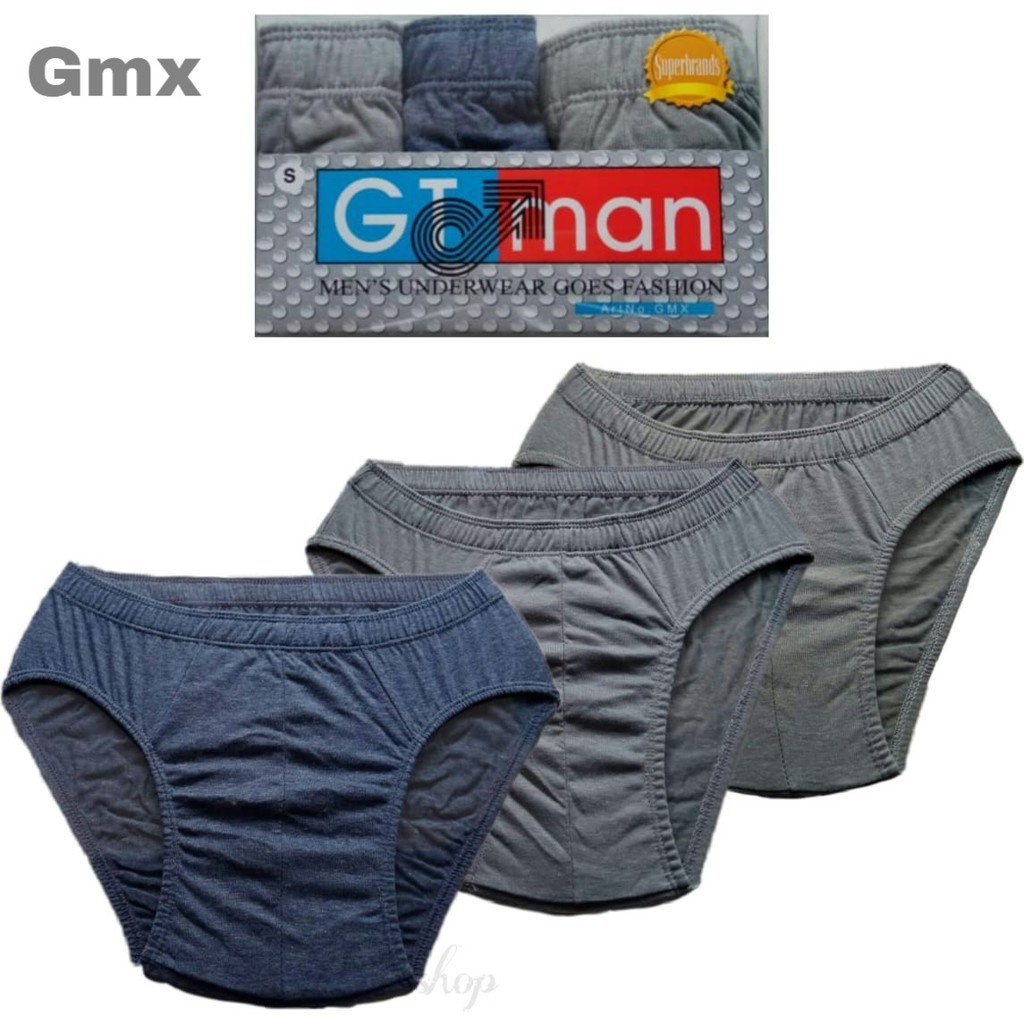 GT MAN GMX - CELANA DALAM PRIA ISI 3 PCS