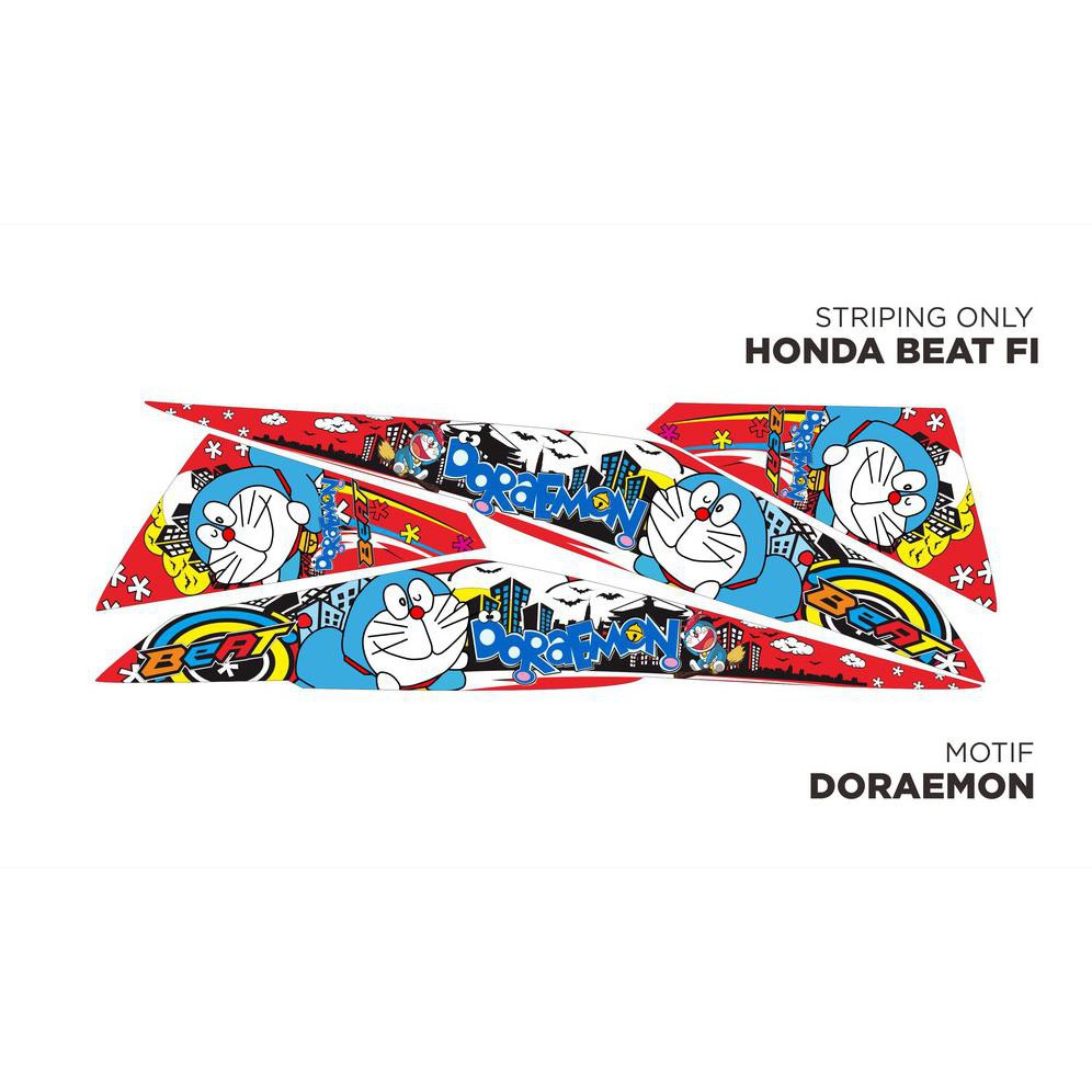 Striping Modifikasi Honda Beat Fi Motif Doraemon Shopee Indonesia