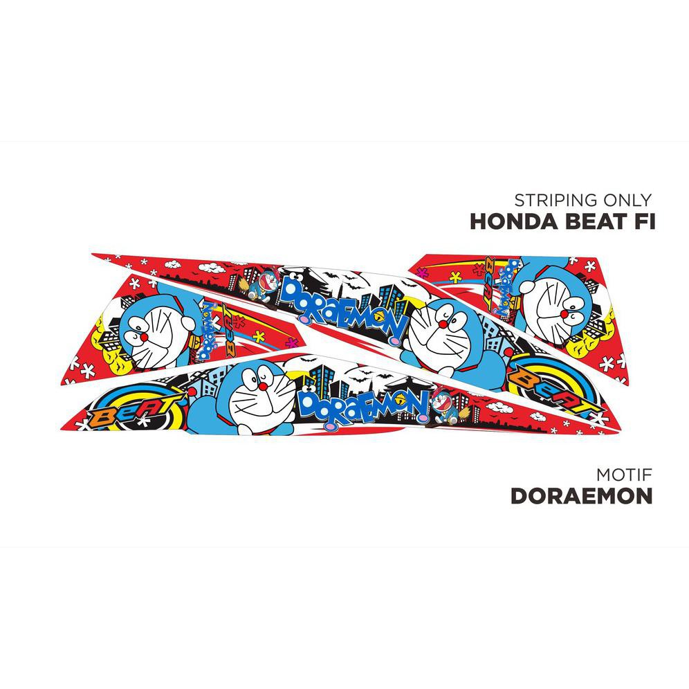 Jual Striping Modifikasi HONDA BEAT FI Motif DORAEMON Indonesia Shopee Indonesia