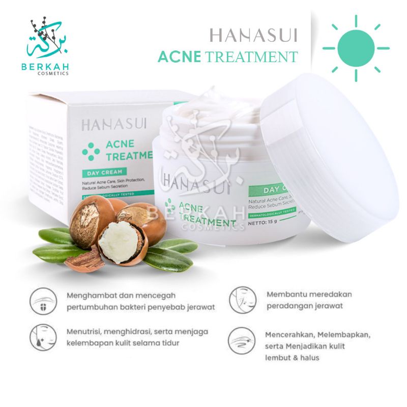 Hanasui Acne Treatment Day Cream 15gr