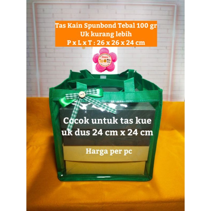 

Tas Kain Bingkisan Souvenir Gift Bag Kantong Mika Besar Hijau 26