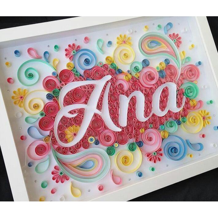  Paper  Quilling Custom Nama Shopee Indonesia